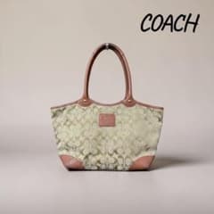 訳あり』COACH コーチ シグネチャー トートバッグ ハンドバッグ