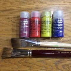 お値下げしました❗️シュトックマー水彩絵の具・平筆のサムネイル