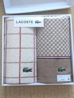 LACOSTE フェイスタオル 2枚セットのサムネイル