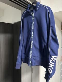 WJKG ジップアップブルゾン 即発送】WJKG ジップアップブルゾン ネイビー Lサイズ - メルカリ