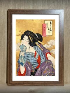 風俗三十二相 いたそう』｜浮世絵美人画｜A5油彩質感キャンバス額装