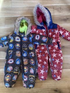 雪遊びつなぎ　２着　90cmと95cmのサムネイル
