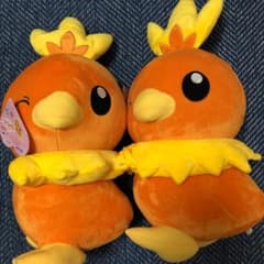 ポケモン ぬいぐるみ　アチャモ　ほぺぴた　２体セットのサムネイル