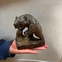 北海道　熊の木彫りのサムネイル