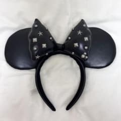 ディズニー カチューシャ ミニー ブラック スタッズ付きのサムネイル