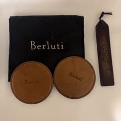 Berluti ベルルッティペアコースターとブックマーカー ノベルティ