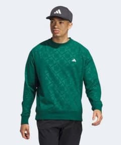 【未使用】adidas Golf/アディダスゴルフ　クルーネック 長袖スウェットのサムネイル