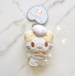 マシュマロみたいなふわふわにゃんこ　カラビナ付きマスコット コックのサムネイル