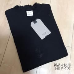 ZARA ザラ リブハイネック ニット カットソー ロンT 黒 タグ 新品未使用のサムネイル