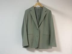 UNIQLO テーラードジャケット グリーン Lサイズのサムネイル