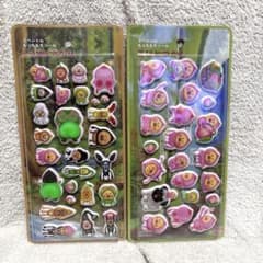 ノ*ミ様 こびとづかん スペシャルもっちもちシール 2枚セット 桃シール お尻シのサムネイル