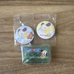 BT21 CHIMMY Cassette Tape Charm and Pin Badge Set