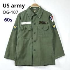60s 米軍 1st OG107ユーティリティシャツ ミリタリー S177. - メルカリ