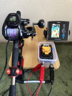 二台同時接続可能 電動リールバッテリーボックス マキタ 14.4V専用