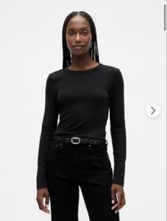 gap モダンクルーネックTシャツ　ブラック　Sのサムネイル