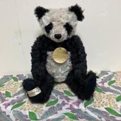 山下様専用yonda?パンダ　アンティーク風ぬいぐるみのサムネイル