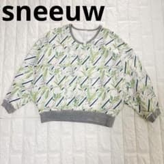 sneeuw スニュウ ボタニカル柄 総柄 スウェット トップス 1