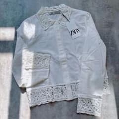 ZARA ZW COLLECTION クロシェシャツ Sサイズ - メルカリ