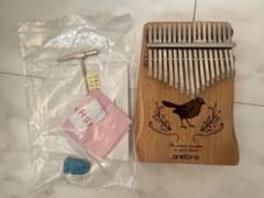 onetrone カリンバ 木製 鳥のイラスト付きのサムネイル