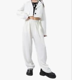 ダンス　衣装　K-POP 白　ジャケット スーツのサムネイル