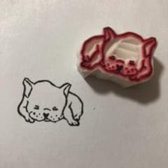 フレンチブルドッグ　消しゴムはんこのサムネイル