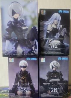 【匿名配送】 ニーアオートマタ プライズ 2B 9S A2 4点セット NieR:Automata フィギュア 2B 9S A2 ちょこのせ ぬーどる - メルカリ