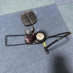 自転車用 フットポンプ 空気入れ ゲージ付き