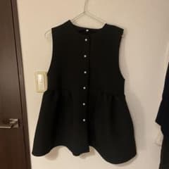 ブラック フレアベスト Lサイズ