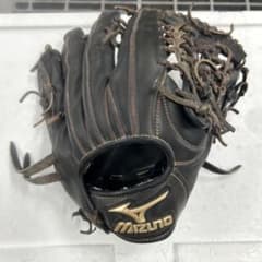 Mizuno 軟式グローブ ブラック 外野手用のサムネイル