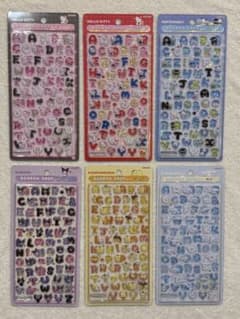 サンリオmoji ボンボンドロップシール 6枚セットのサムネイル