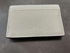 SMYTHSON スマイソン　二つ折りカードケース　名刺入れ　グレー SMYTHSON スマイソン 二つ折りカードケース 名刺入れ グレー - メルカリ