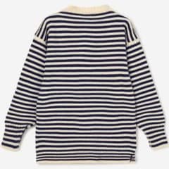 Le Tricoteur ガンジーセーター size38 ニット　ボーダーのサムネイル