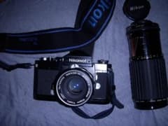 Nikomat 一眼レフカメラ 50mm+ 80-200mmズームレンズのサムネイル