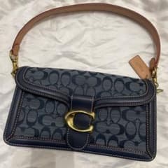 COACH タビー　tabby ショルダーバッグ ネイビー　デニムのサムネイル