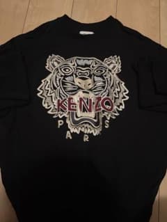 KENZO トラ刺繍 ブラック スウェット Sのサムネイル