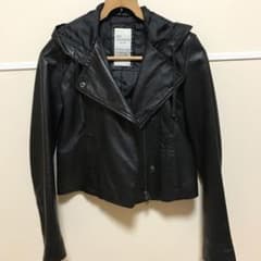 お値下げ♡ 羊革ライダースジャケット黒のサムネイル