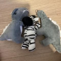 恐竜とゼブラのぬいぐるみセットのサムネイル