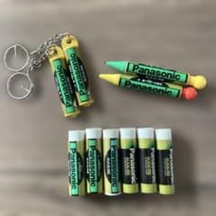 パナソニック乾電池型 キーホルダー、シャーペン、消しゴムセット 昭和レトロのサムネイル
