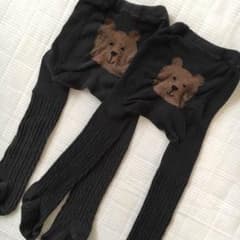 baby GAP くまさんタイツ2足セット 2-3yearsのサムネイル