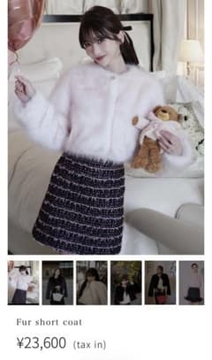 土日限定価格！美品 Riu Fur short coat ファーコート ピンク - メルカリ
