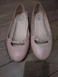 VALENTINO GARAVANI スタッズ フラットパンプスのサムネイル