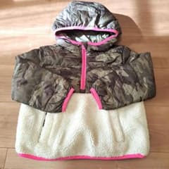 GAP KIDS XS カモフラージュ ダウンコートのサムネイル