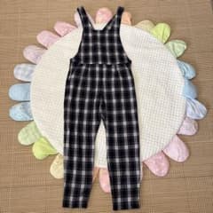 チェック柄 サロペット オールインワンのサムネイル
