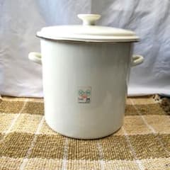 大阪高木金属工業 ミリオンポット 24cm 10L　ストッカー　昭和レトロのサムネイル