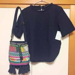 ZARA▲新品タグ付フリンジトップスのサムネイル