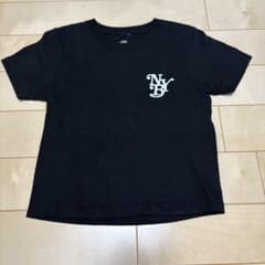 NYB ニューヨークバーストピチT ロゴ 半袖Tシャツ S ブラック 短丈のサムネイル