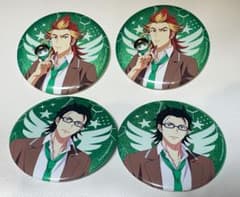 SideM アイマス検定 紅井朱雀 黒野玄武 缶バッジ セット 神速一魂