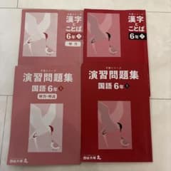 四谷大塚予習シリーズ 国語 演習問題集 漢字とことば 6年上 2冊セット