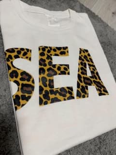 wind and sea ヒョウ柄　ロゴ　Tシャツのサムネイル
