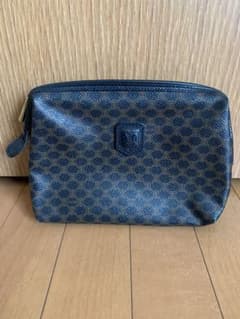 美品】CELINE セリーヌ マカダム クラッチバッグ ポーチ トリオンフ